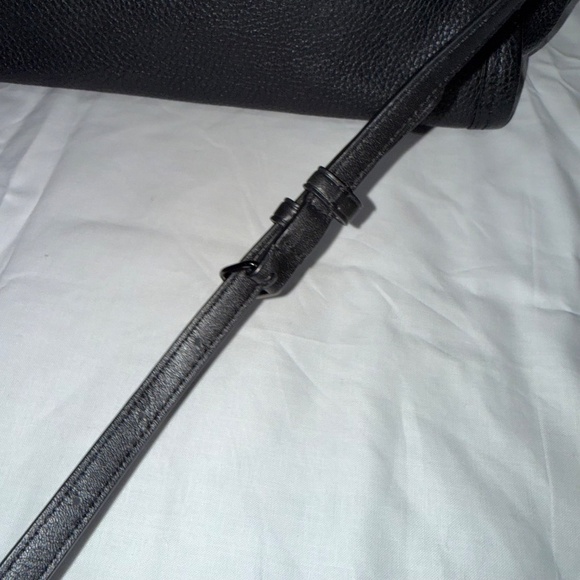 Coach Swagger Satchel – RARE Smooth Black Leather Metal Hardware Luxury Handbag - Picture 8 of 16